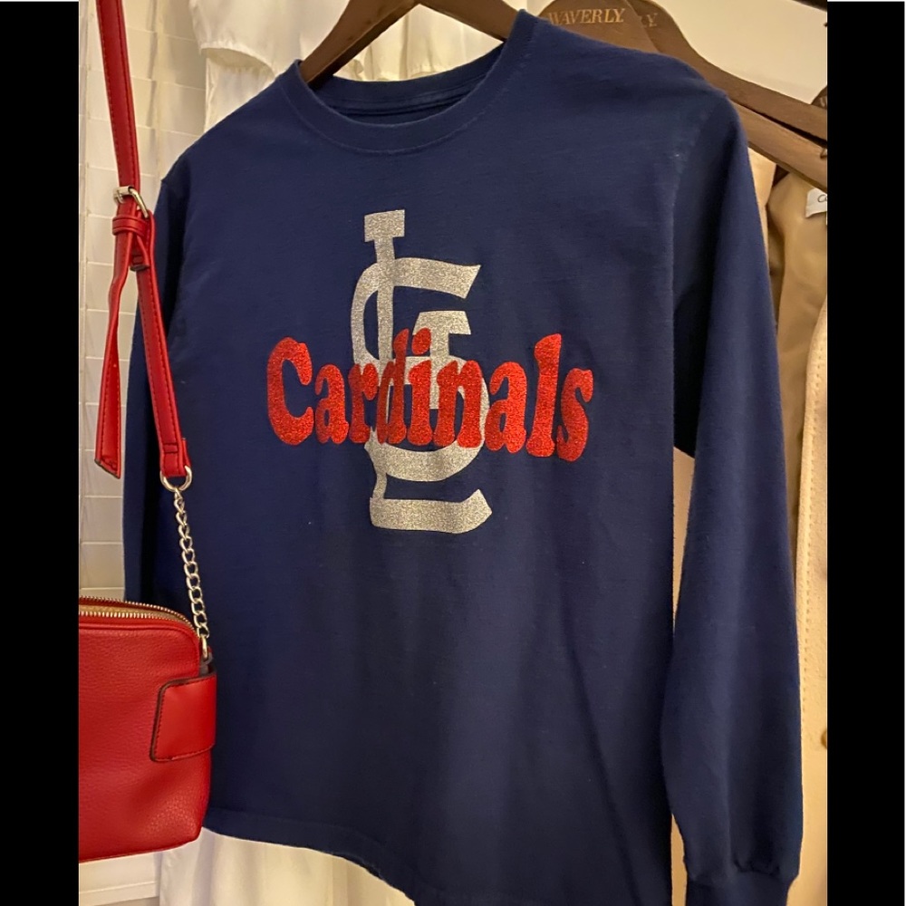 St. Louis Cardinals Glitter Long Sleeve